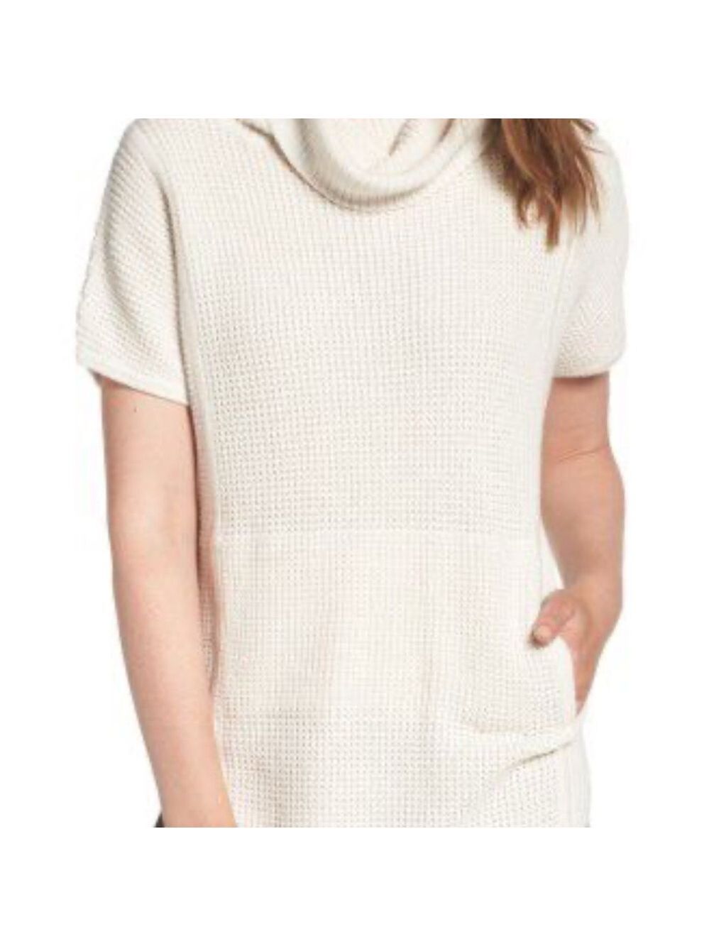 UGG Selby Cream Turtleneck Short Sleeve Sweater Size XS